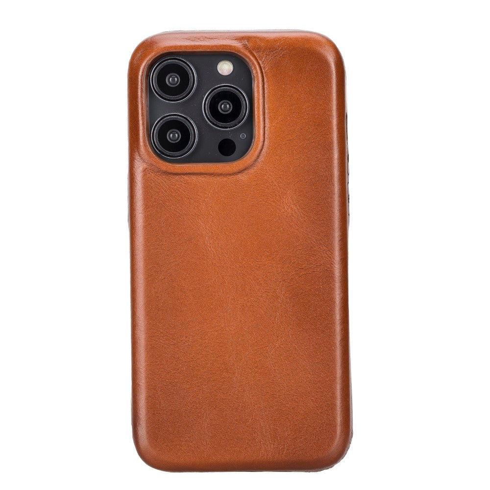 Apple iPhone 14 Series Leather Back Cover ROCK