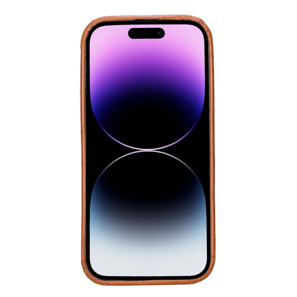 Apple iPhone 14 Series Leather Back Cover ROCK