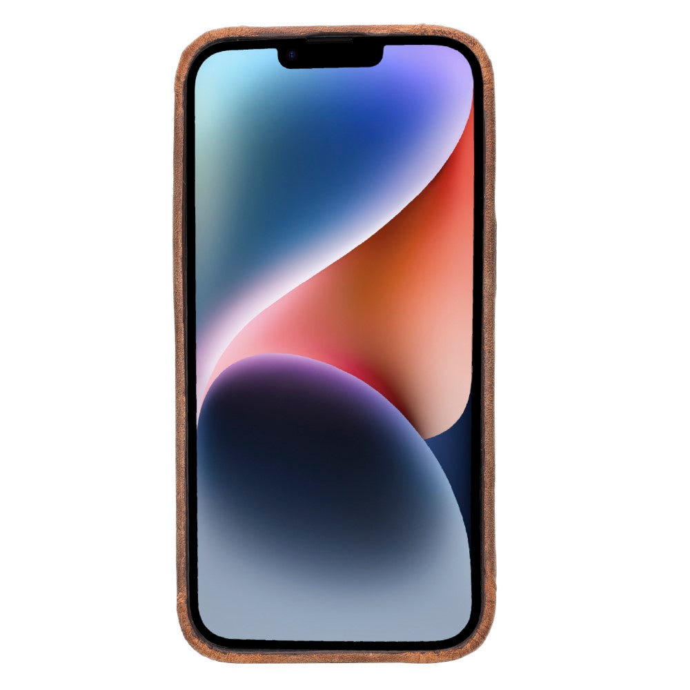 Apple iPhone 14 Series Leather Back Cover ROCK