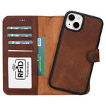 Apple iPhone 15 Series Leather Wallet Case MWWN