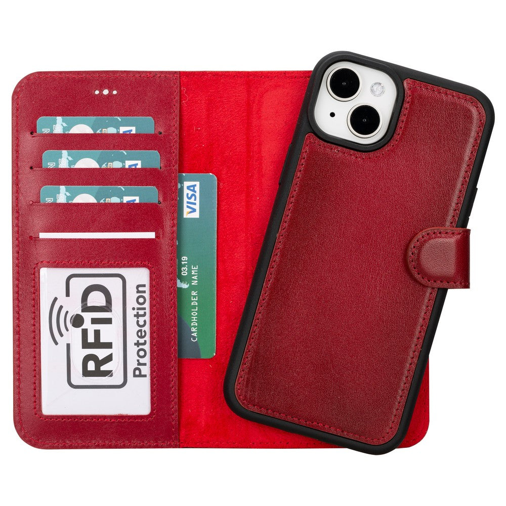 Apple iPhone 15 Series Leather Wallet Case MWWN