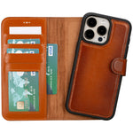 Apple iPhone 15 Series Leather Wallet Case MWWN