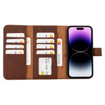 Santa iPhone 15 Pro Max Leather Detachable Wallet Case