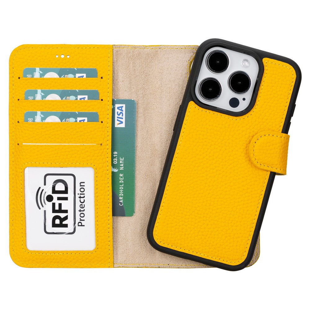 Apple iPhone 15 Series Leather Wallet Case MWWN