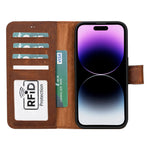 Apple iPhone 15 Series Leather Wallet Case MWWN