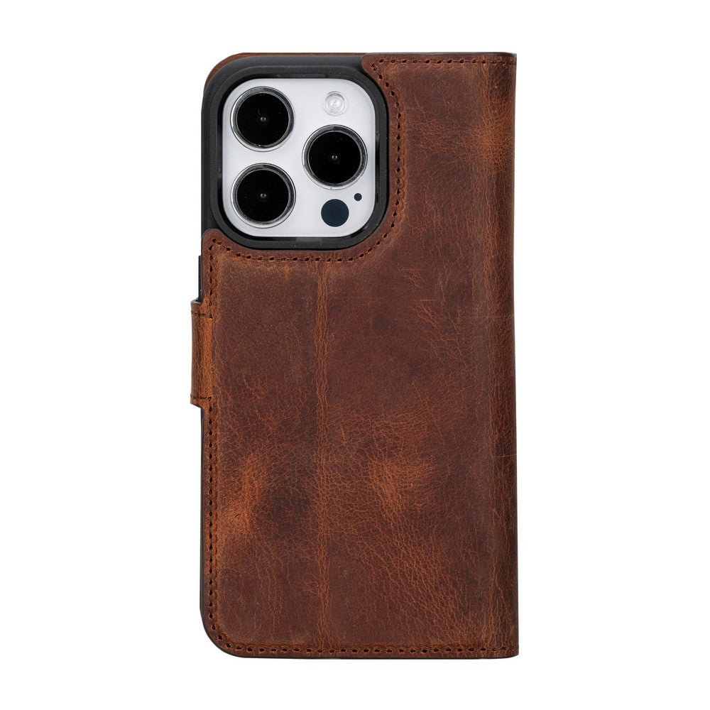 Apple iPhone 15 Series Leather Wallet Case MWWN
