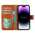 Apple iPhone 15 Series Leather Wallet Case MWWN