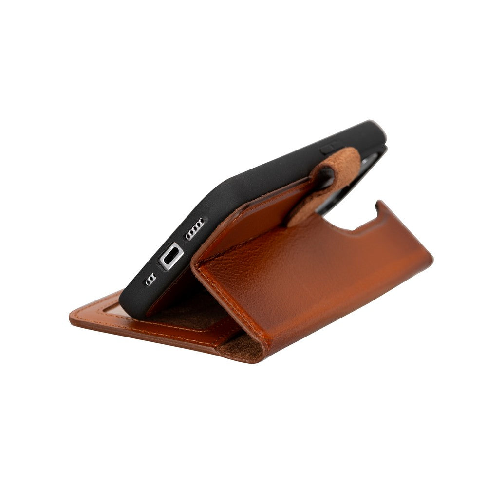 Apple iPhone 15 Series Leather Wallet Case MWWN