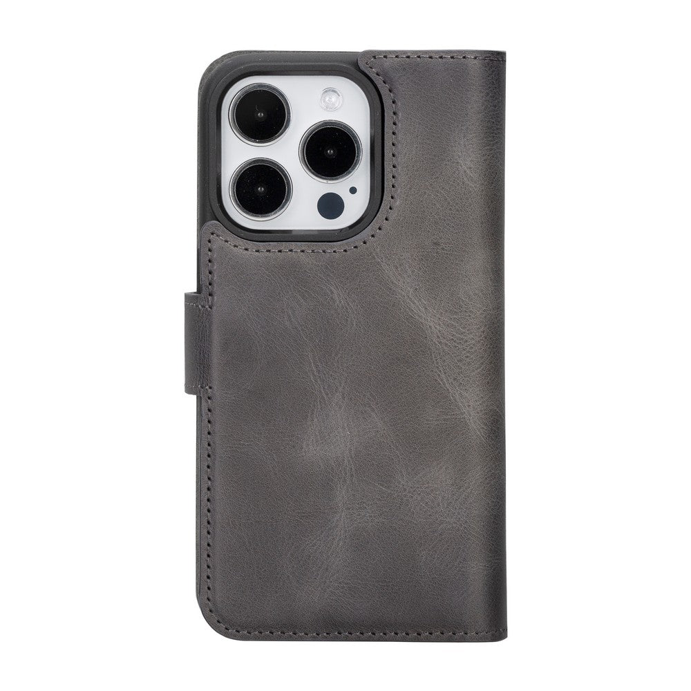 Apple iPhone 15 Series Leather Wallet Case MWWN