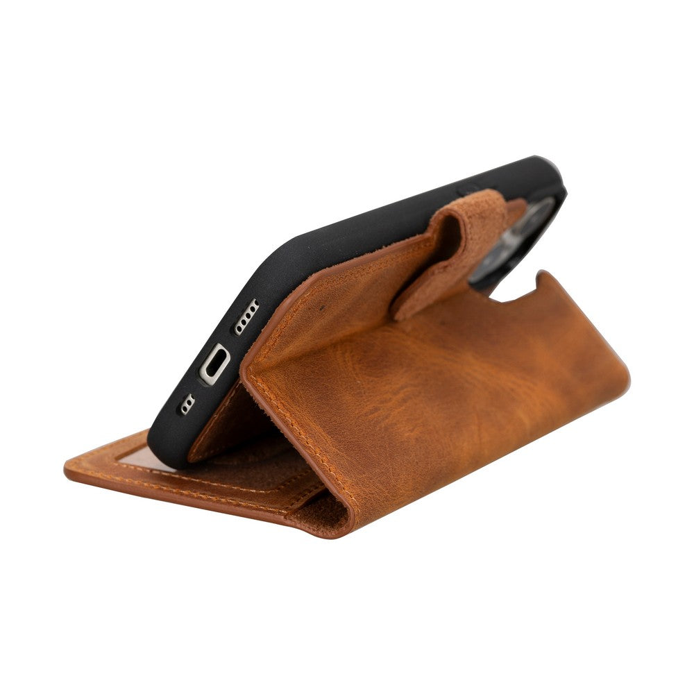 Apple iPhone 15 Series Leather Wallet Case MWWN