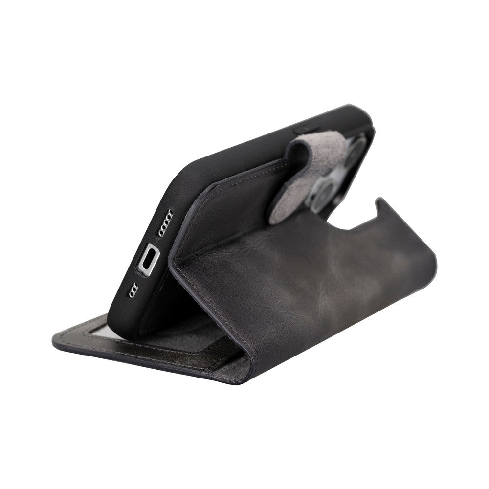 Apple iPhone 15 Series Leather Wallet Case MWWN