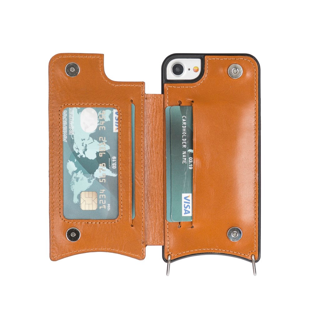 Apple iPhone 7-8 Series Leather Strap Case