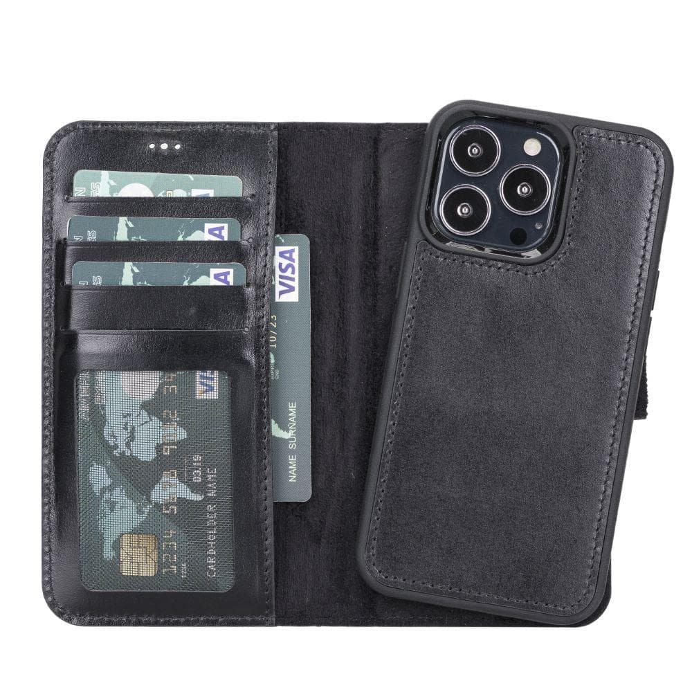 Magic iPhone 13 Pro Max and 13 Pro Series Detachable Leather Wallet Case