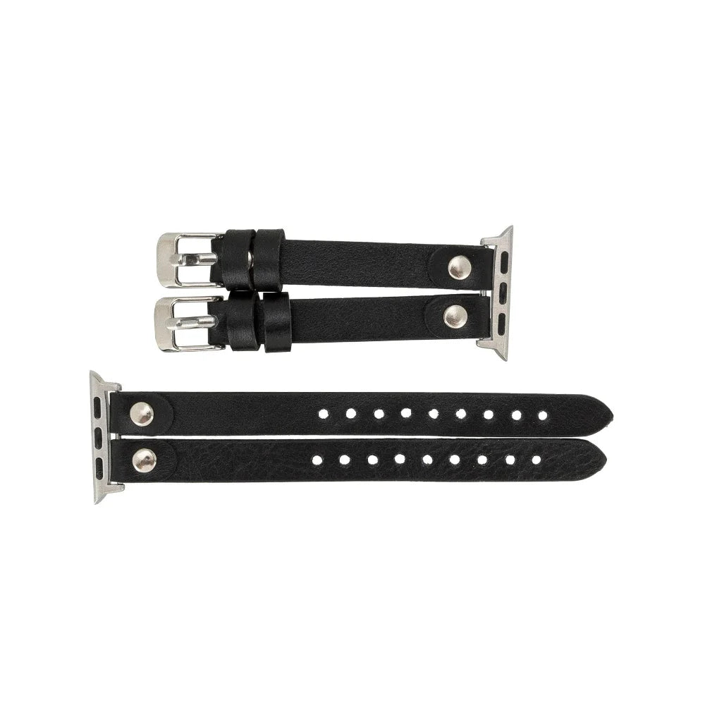 Durham Ely Leather Apple Watch Double Band