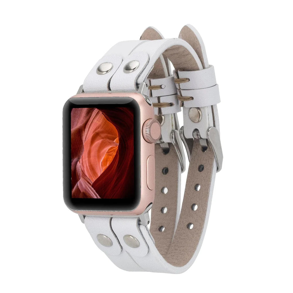 Durham Ely Leather Apple Watch Double Band
