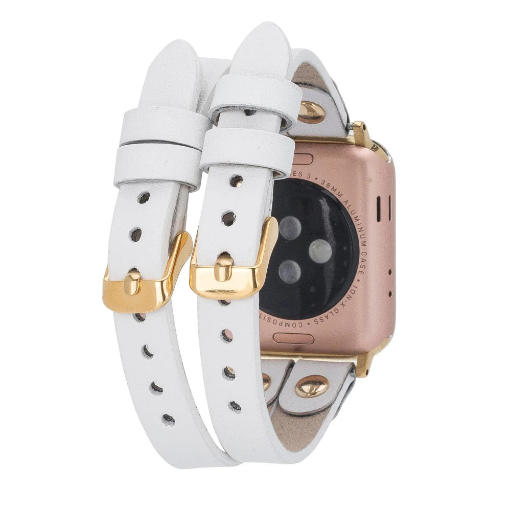 Durham Ely Leather Apple Watch Double Band