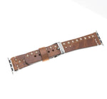 Aqua Apple Watch Leather Band