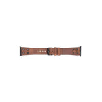 Cross Leather Apple Watch Band with Black Trok