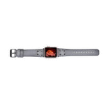Cross Leather Apple Watch Band with Black Trok