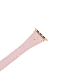 Hector Double Tour Leather Apple Watch Band with Gold Trok