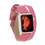 Quantum Slim Double Tour Apple Watch Leather Band