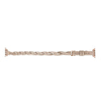 Peggy Ferro Leather Double Tour Apple Watch Band with Rose Gold Trok