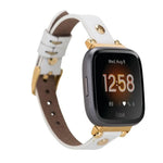 Ferro Leather Apple Watch Band with Gold Trok