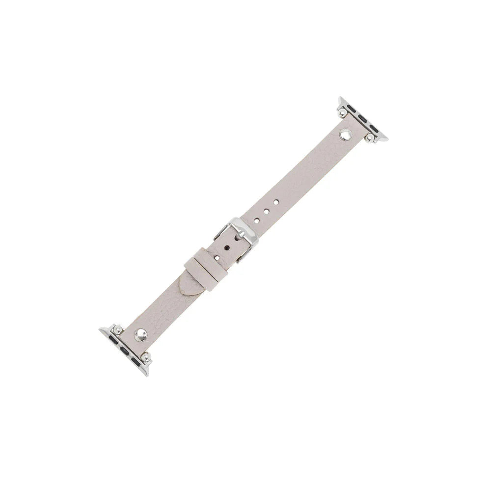 Ferro Apple Watch Leather Band with Silver Trok