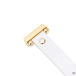 Ferro Leather Fitbit Watch Band with Gold Trok