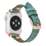 Ferro Leather Fitbit Watch Band with Rose Gold Trok