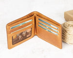 Leather Wallet โ Genuine Leather Bifold Wallet with Card Slots (Torin)