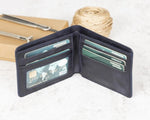 Leather Wallet โ Genuine Leather Bifold Wallet with Card Slots (Torin)