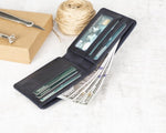 Leather Wallet โ Genuine Leather Bifold Wallet with Card Slots (Torin)
