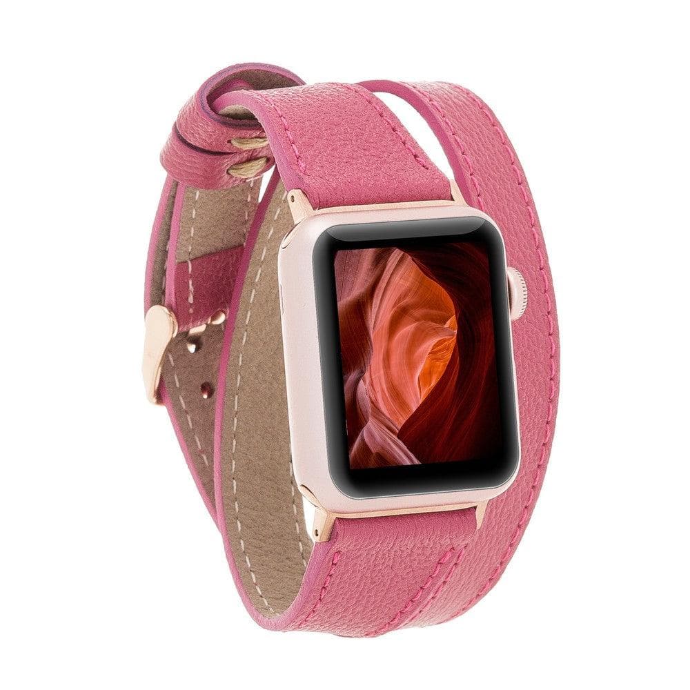 Slim Double Apple Watch Leather Band