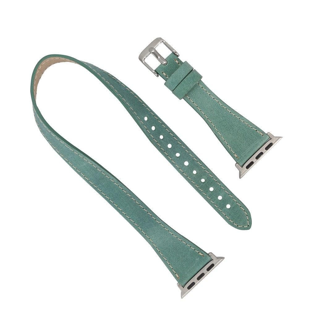 Slim Double Tour Apple Watch Leather Band