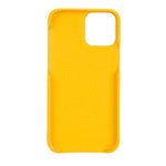 Apple iPhone 12 Series Leather Back Cover Yellow