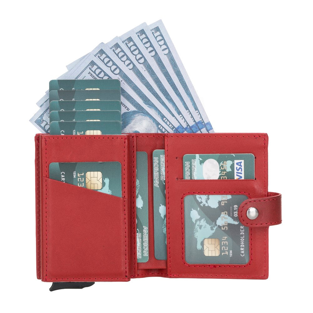 Minimalist Leather Smart Wallet – RFID Blocking Card Holder (Venus)