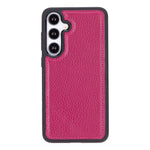 Leather Samsung Galaxy S24, Plus and Ultra Case, Suede Interior, Wireless Charge, Magnetic (Aurora)