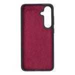 Leather Samsung Galaxy S24, Plus and Ultra Case, Suede Interior, Wireless Charge, Magnetic (Aurora)