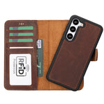 Leather Wallet Case for Samsung Galaxy S23, Plus, Ultra, RFID Blocking, Card Holder, Wireless Charging Compatible (Evervale)