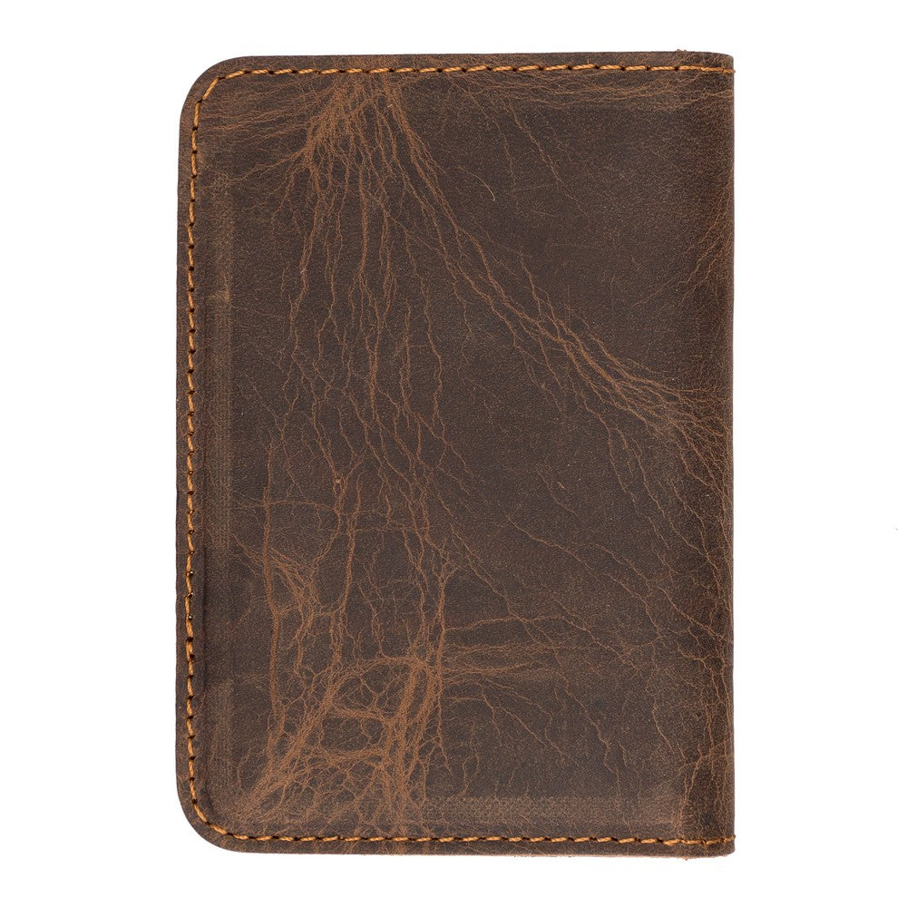 Leather Card Holder – Minimalist Slim Bifold Wallet for Men & Women (Matteo)