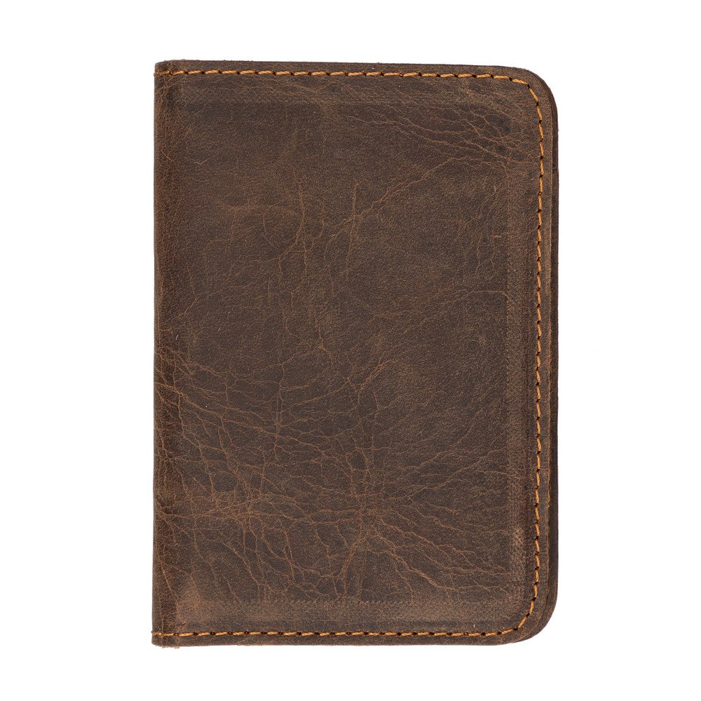 Leather Card Holder – Minimalist Slim Bifold Wallet for Men & Women (Matteo)