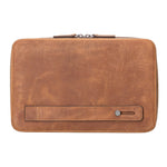 Leather Zippered Multi-Purpose Accessory Bag