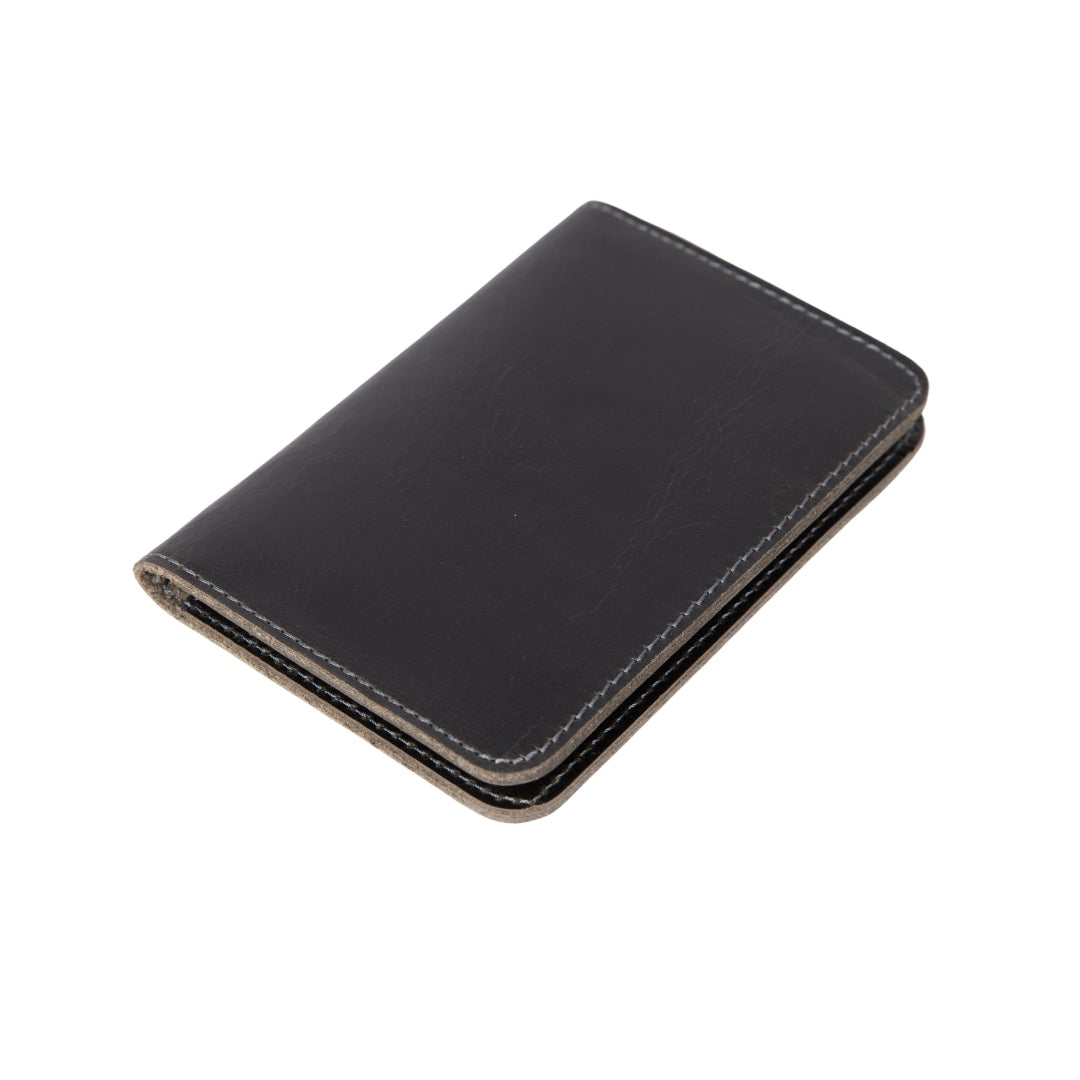 Leather Card Holder – Minimalist Slim Bifold Wallet for Men & Women (Matteo)