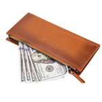 Crossbody Leather Wallet – with Phone Compartment, Card Slots & Shoulder Strap (Calista)