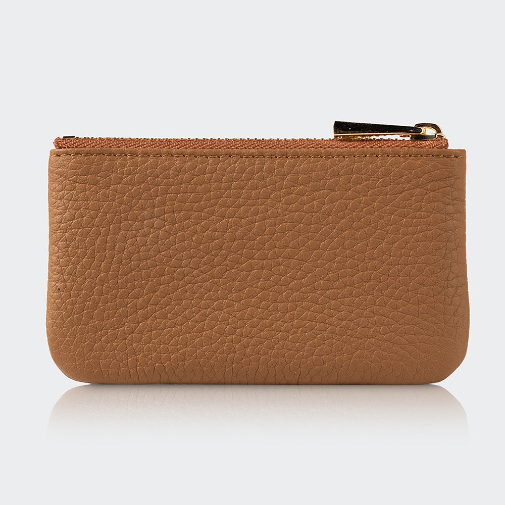 3002 Unisex Leather Coin Purse With Zipper