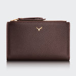 5107 Women Two Pocket Leather Wallet With Magnetic Closure