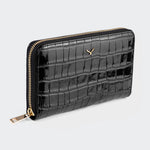 5110 Women Large Leather Wallet With Triple Compartments