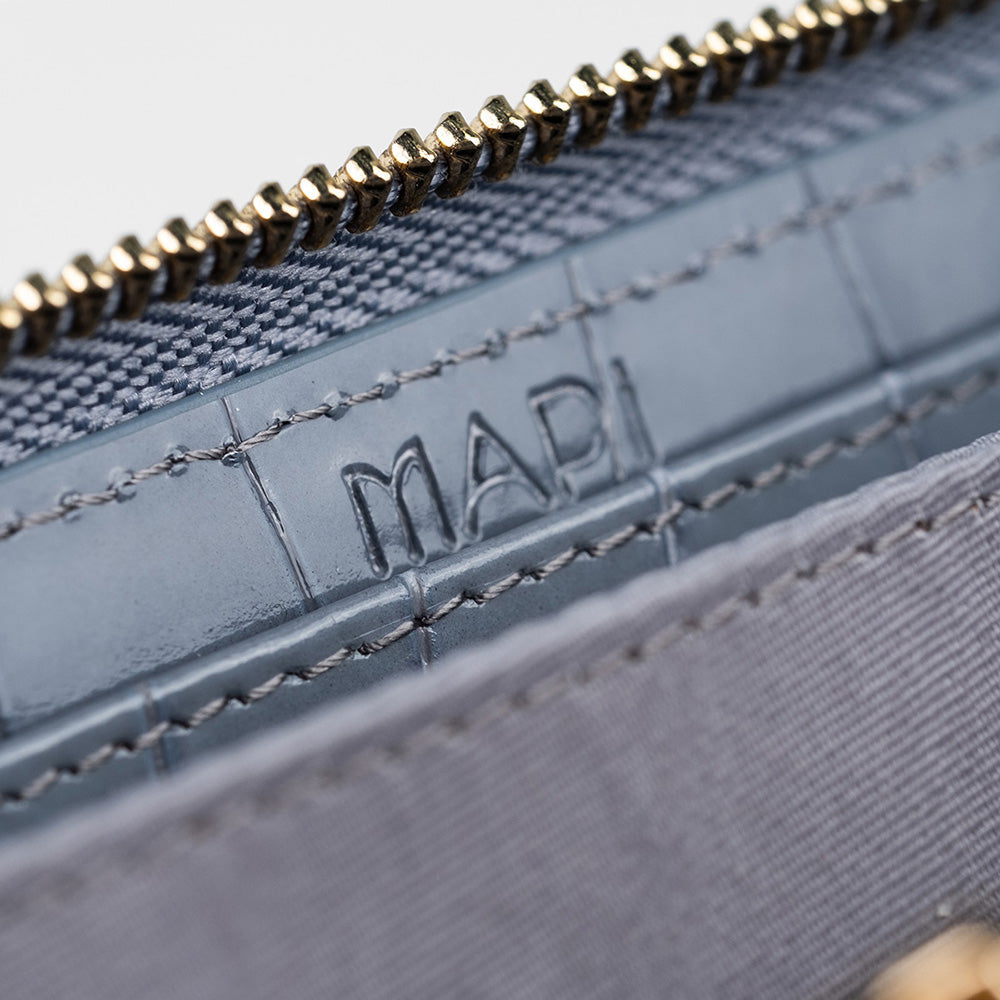 5110 Women Large Leather Wallet With Triple Compartments