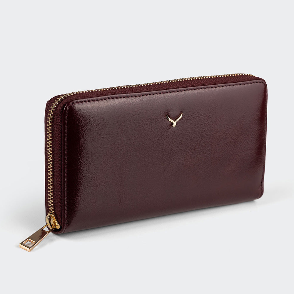 5111 Women Large Leather Wallet With Dual Compartments